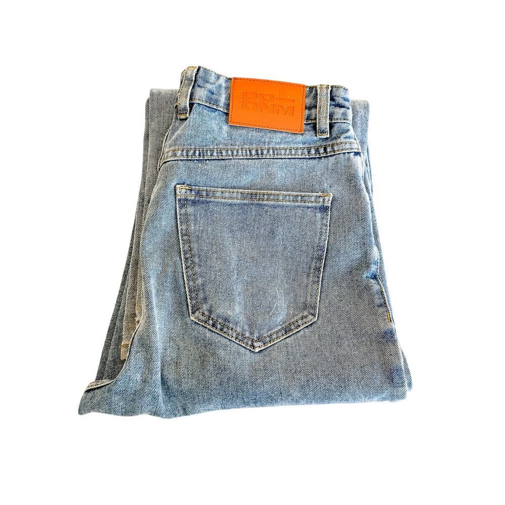 Princess Polly Light Washed Ripped Distressed Jeans 100% Cotton Zip Fly SZ6